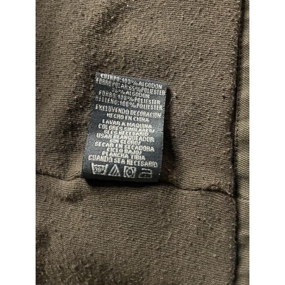 Earthbound Trading Co Jacket Brown Cotton Canvas Hooded Zip Up - Picture 5 of 7